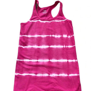 OLD NAVY EUC GIRLS PINK WHITE TANK TOPS SUMMER GIRL SHIRT TSHIRTS SIZE L 10 12